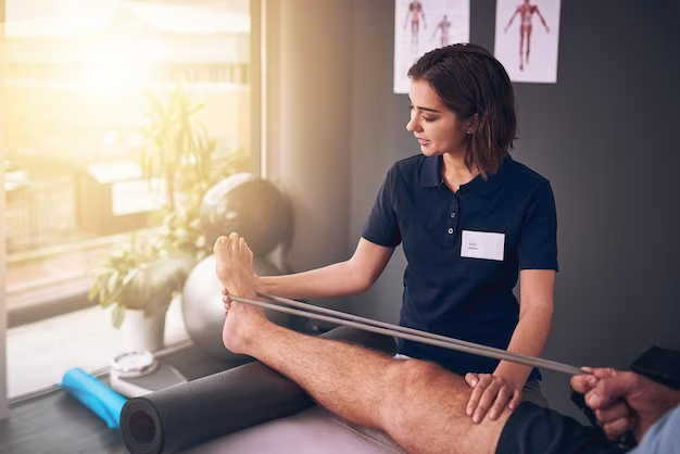 vamos-colocar-um-pouco-de-resistencia-nisso-foto-recortada-de-uma-jovem-fisioterapeuta-atraente-tratando-um-paciente-do-sexo-masculino_590464-20911